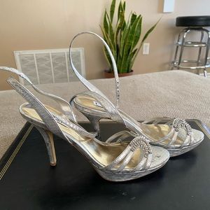 Sliver Dress shoes size 8